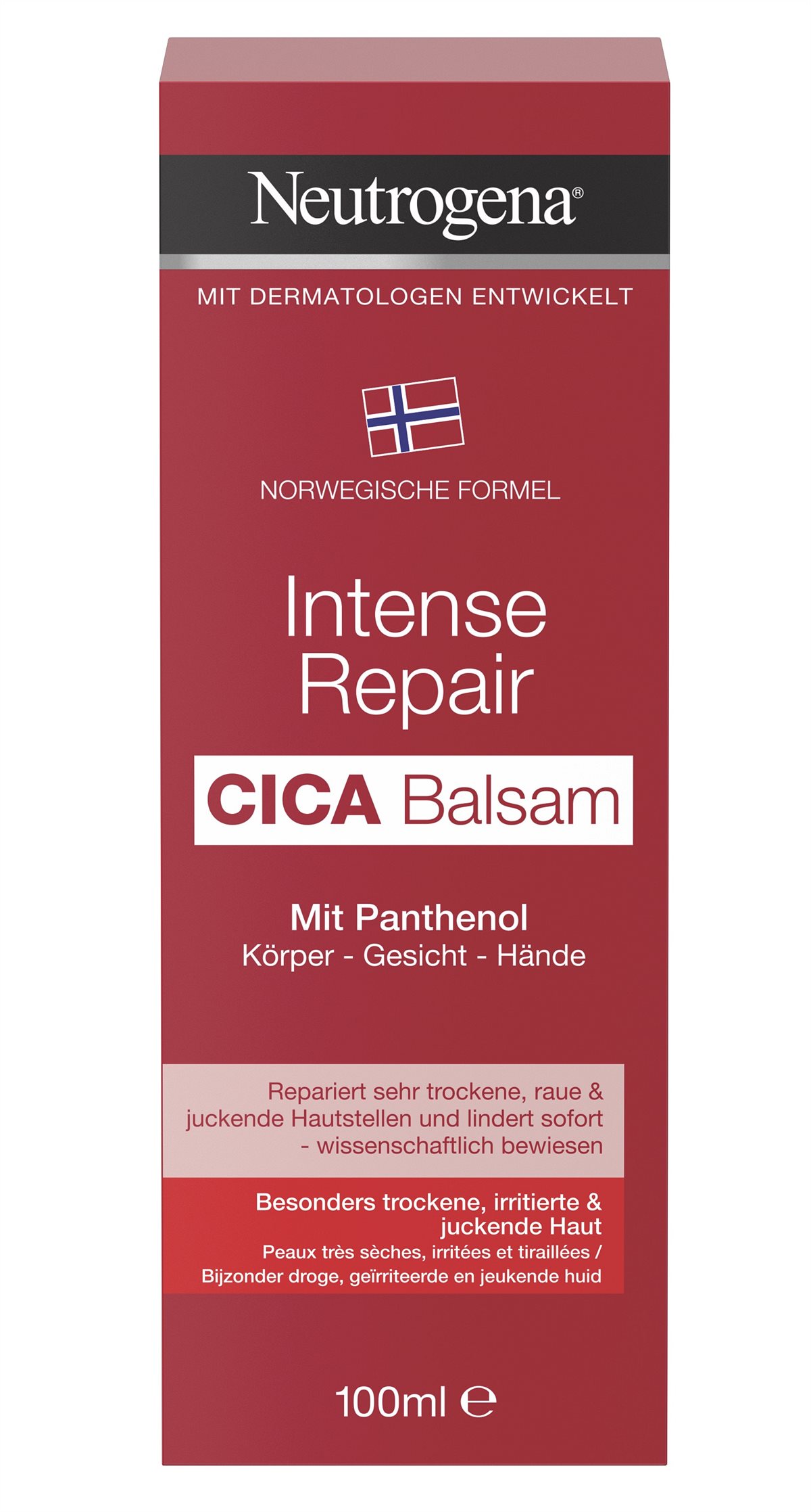 Norwegische Formel_Intense Repair_CICA Balsam_Packaging_neu